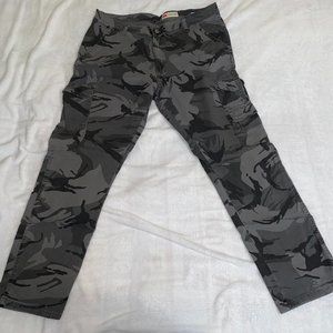 Mens 36x30 camo cargo pants